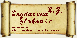 Magdalena Zloković vizit kartica